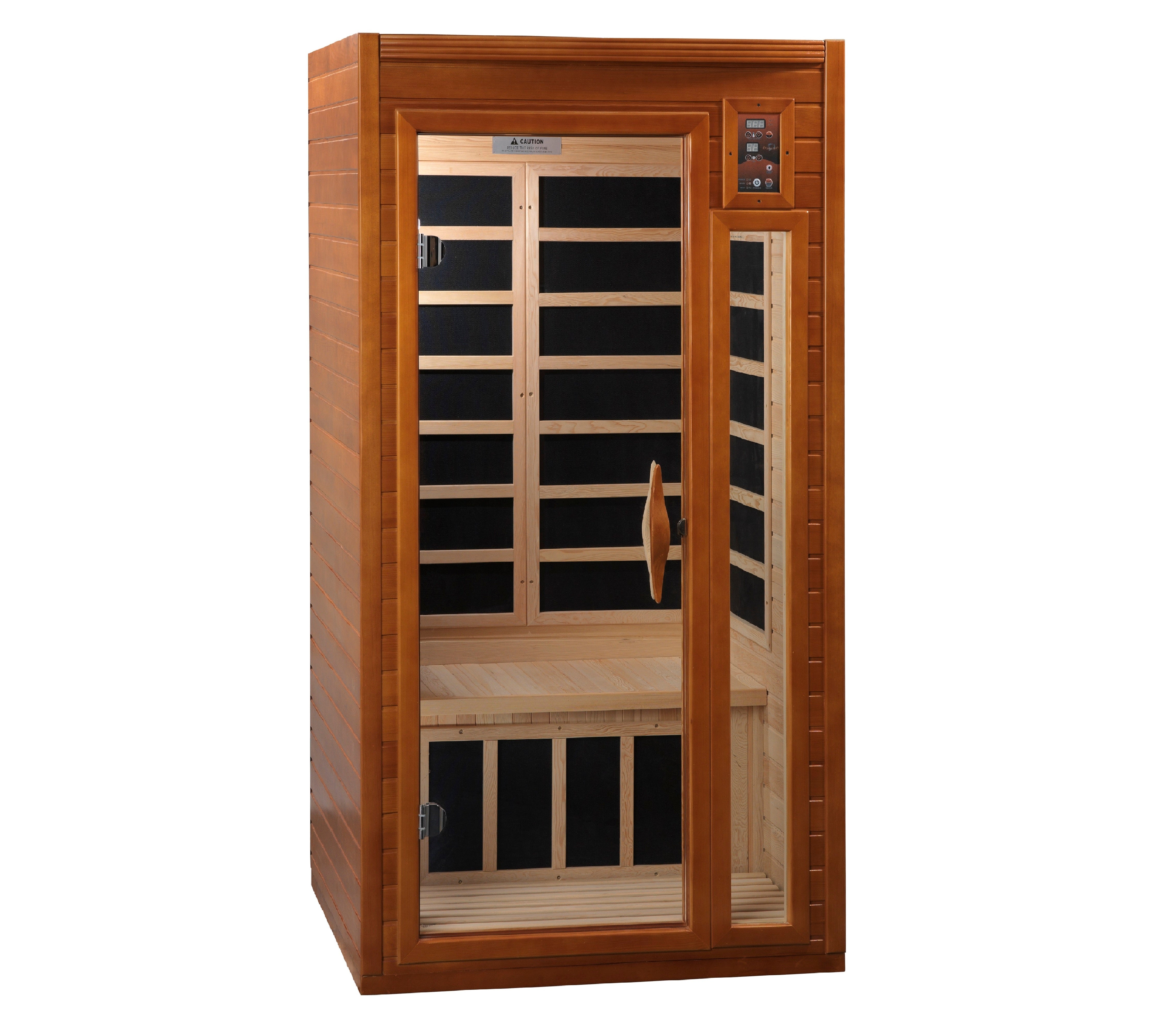 Dynamic Barcelona 1-2-person Low EMF (Under 8MG) FAR Infrared Sauna (Canadian Hemlock)