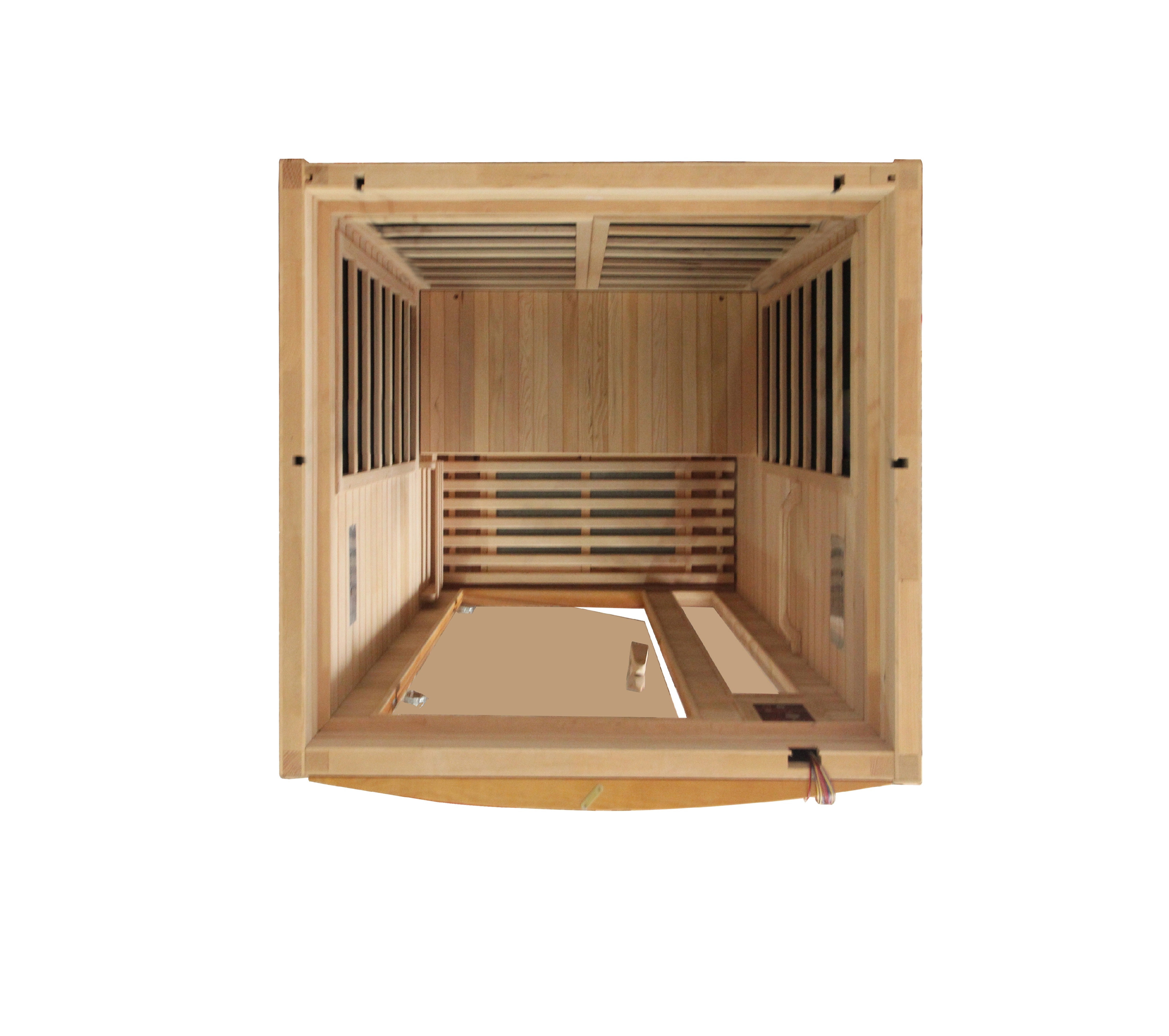 Dynamic Barcelona 1-2-person Low EMF (Under 8MG) FAR Infrared Sauna (Canadian Hemlock)