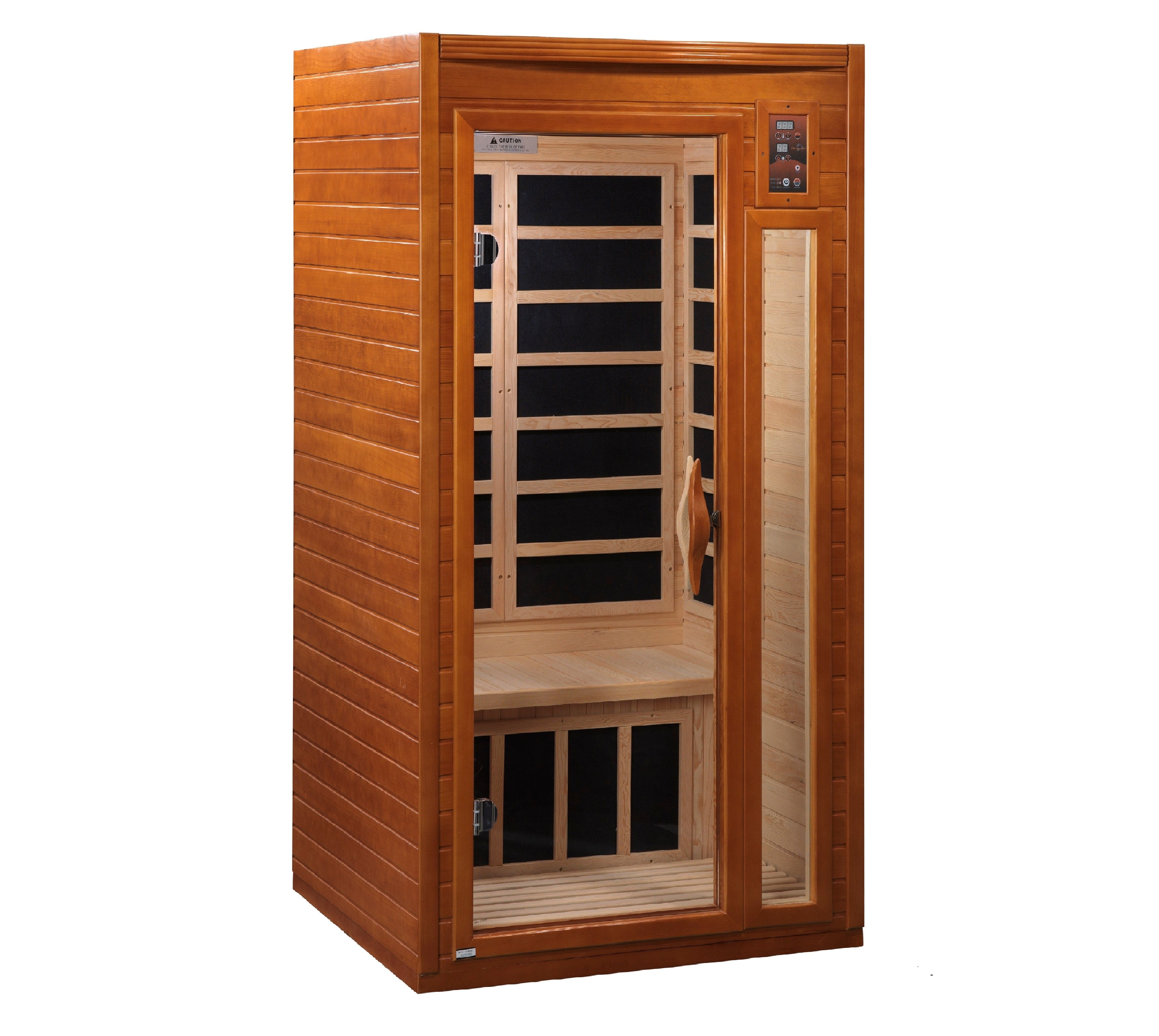 Dynamic Barcelona 1-2-person Low EMF (Under 8MG) FAR Infrared Sauna (Canadian Hemlock)