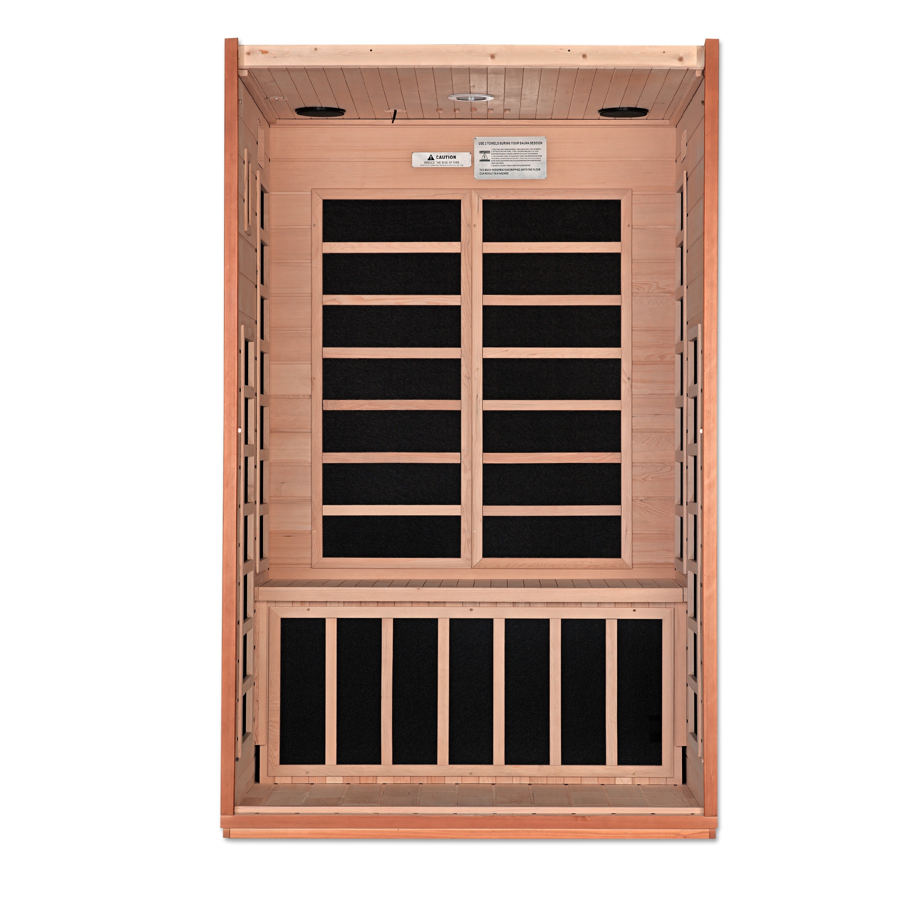 Dynamic Cordoba Elite 2-person Ultra Low EMF (Under 3MG) FAR Infrared Sauna (Canadian Hemlock)