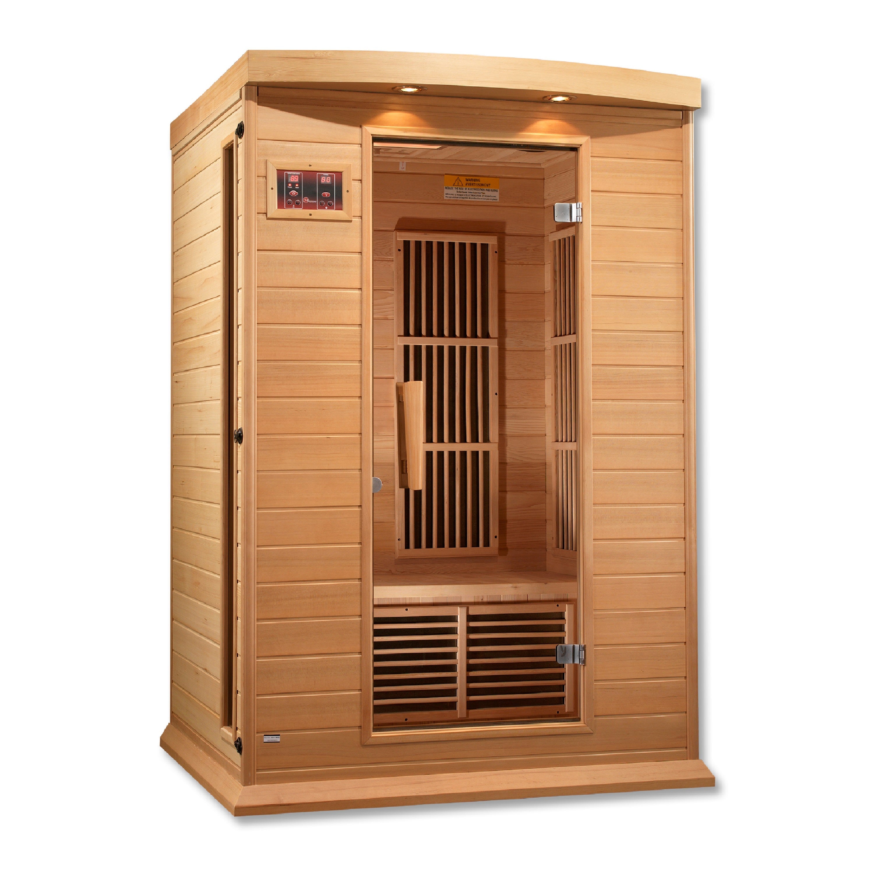 Maxxus 2-Person Low EMF (Under 8MG) FAR Infrared Sauna (Canadian Hemlock)